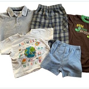 Set of 5 Boys Clothes Bundles For Toddlers in Sizes 18 Months and 3T